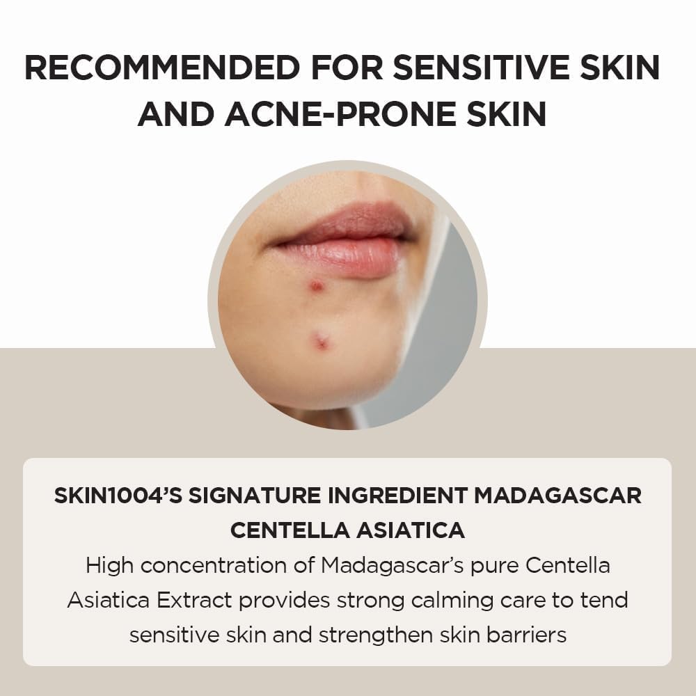 SKIN1004 Madagascar Centella Ampoule, Korean Face Serum with Centella Asiatica for Hydrating & Moisturizing Care, Soothing Facial Serum for Skin Balance and Glow, Korean Skin Care, 3.38 fl.oz / 100 ml