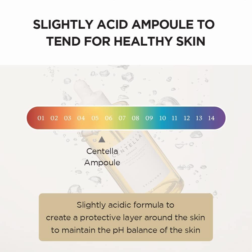 SKIN1004 Madagascar Centella Ampoule, Korean Face Serum with Centella Asiatica for Hydrating & Moisturizing Care, Soothing Facial Serum for Skin Balance and Glow, Korean Skin Care, 3.38 fl.oz / 100 ml